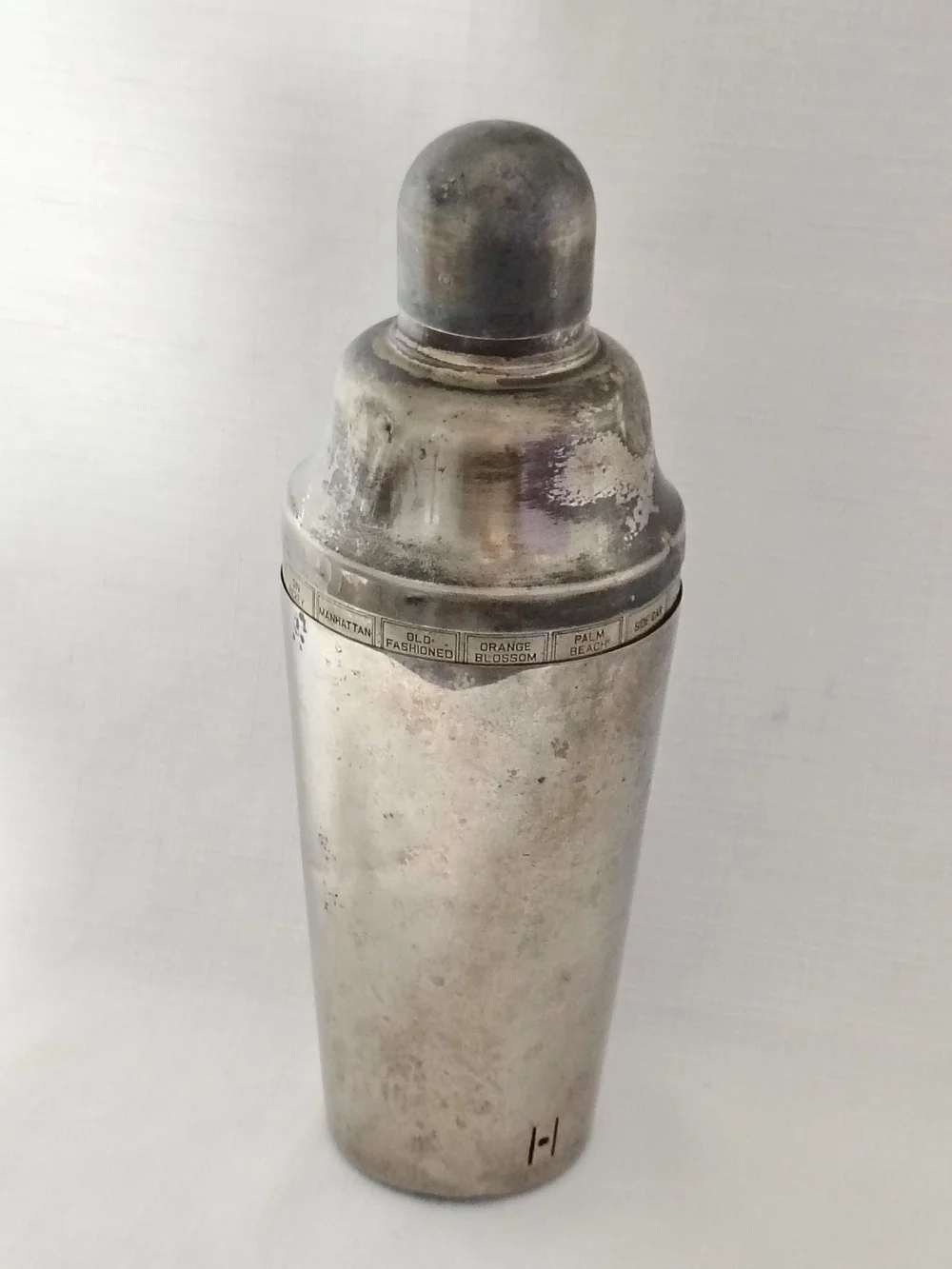 Napier Vintage 1930's Cocktail Shaker Dial-a-Drink  Patent Pending Silver Plated